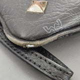 MCM Monogram Studded Visetos Leather Clutch Bag