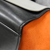 Celine Tricolor Suede Leather Trapeze Handbag