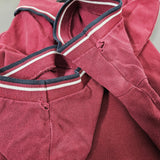 Prada Classic Burgund Cotton Emblem Polo Shirt (S)