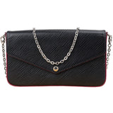 Louis Vuitton Noir Epi Leather Pochette Felicie Crossbody Bag