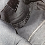 Fendi Black Cotton Baguette Buckle Shoulder Bag - vintageandkickz