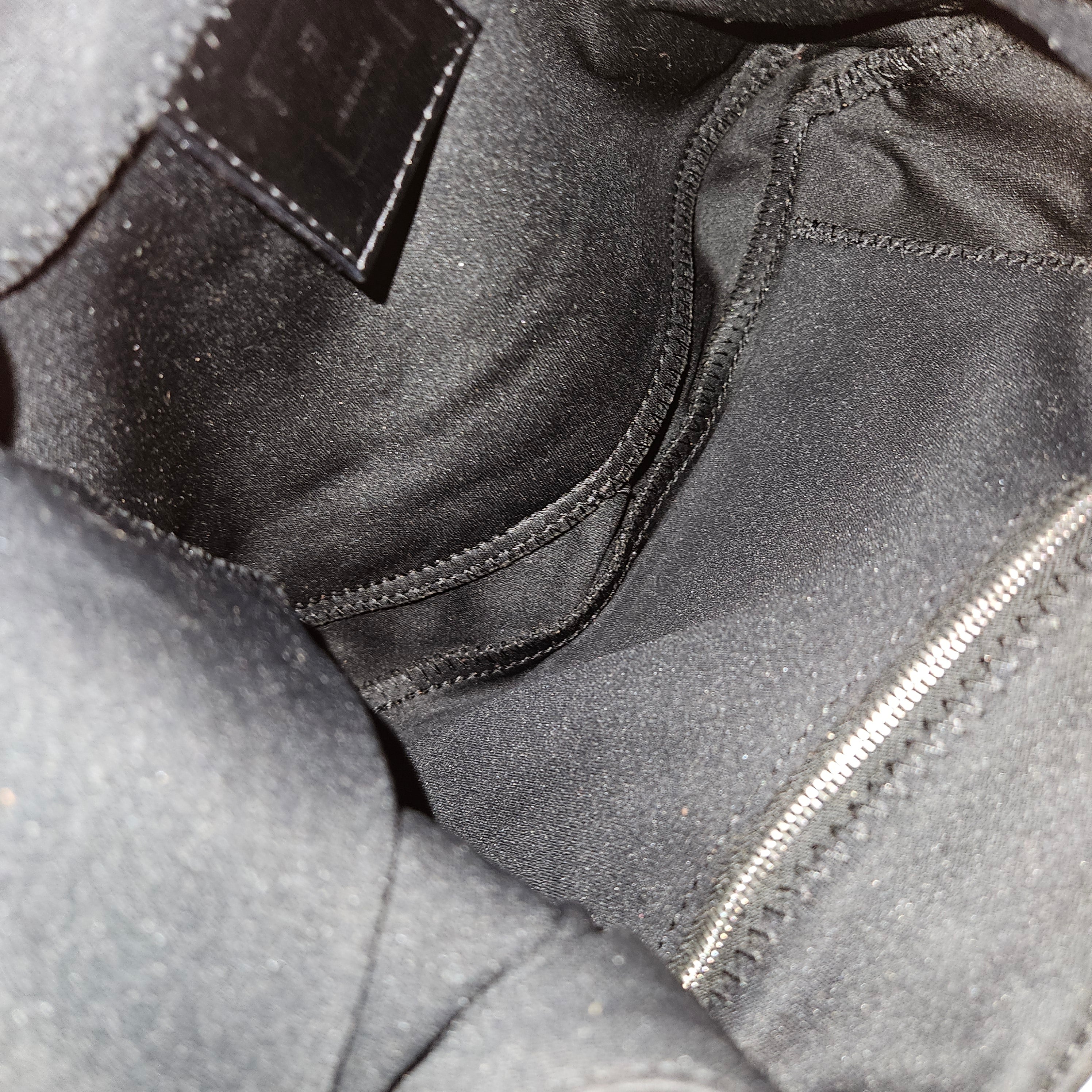 Fendi Black Cotton Baguette Buckle Shoulder Bag - vintageandkickz