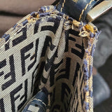 Fendi FF Monogram Baguette Buckle Shoulder Bag