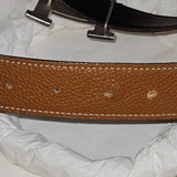 Hermès Bicolor Reversilble Leather Belt (75)