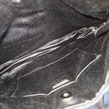 Prada Black Nylon Triangle Cleo Shoulder Bag