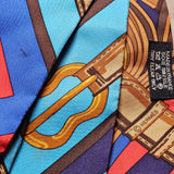 Hermès Bleu Silk Twilly Set