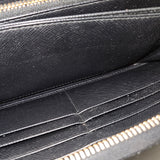 Prada Saffiano Leather Zip Around Wallet