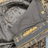 Fendi FF Monogram Women Jeans Pants (D 36 / IT 41)