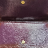 Yves Saint Laurent Crinkled Patent Leather Belle De Jour Clutch
