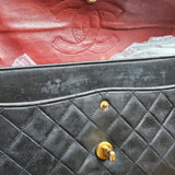 Chanel Quilted Lambskin 24K Gold Medium Double Flap Shoulder Bag