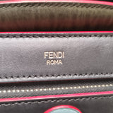 Fendi Bicolor Leather Flowerland 2 in 1 Dotcom Handbag