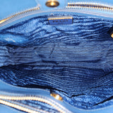Prada Blue Saffiano Leather Galleria Handbag