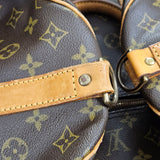Louis Vuitton Monogram Canvas Keepall 60 Bandoulière Travel Bag