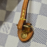 Louis Vuitton Monogram Damier Azur Canvas Neverfull MM Shoulder Bag