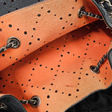 Chanel Perforated Caviar Leather Drawstring Bucket Shoulder Bag
