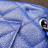Chanel Quilted Caviar Leather Jumbo Double Flap Crossbody Bag