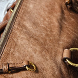 Miu Miu Brown Leather City Handbag