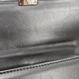 Valentino Garavani Noir Calfskin Leather Rockstud Glam Lock Crossbody Bag