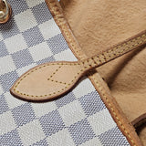 Louis Vuitton Damier Azur Monogram Neverfull MM Shopper Handbag