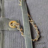 Chanel Tweed Cambon Deauville Handbag