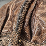 Salvatore Ferragamo Python Marisa Satchel Shoulder Bag