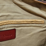 Chloé Red Python Leather Paraty Shoulder Bag