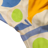 Miu Miu Multicolor Printed Shirt Button Knot Maxi Dress (40)