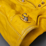 Balenciaga Yellow Leather Classic City Handbag
