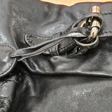 Miu Miu Noir Calfskin Coffer Pocket Tote Shoulder Bag