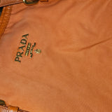 Prada Saffiano Orange Nylon Handbag