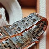Hermès Silver Tone Heure H Women Watch HH1.210