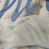 Chanel Watercolor Floral Print Silk 90 Scarf Tuch