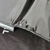 Chanel Patent Leather 24K Gold Single Flap Shoulder Bag
