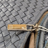 Bottega Veneta Blue Intrecciato Quilted Leather Belly Shoulder Bag