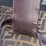 Fendi FF Monogram Baguette Buckle Shoulder Bag