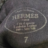 Hermès Black Leather Kelly Gloves