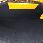 Balenciaga Yellow Leather Envelope City Clutch - vintageandkickz