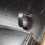 Gucci Black Leather GG Clutch Bag