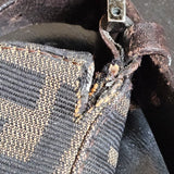Fendi FF Monogram Baguette Buckle Shoulder Bag