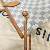 Louis Vuitton Monogram Damier Azur Canvas Neverfull MM Shoulder Bag
