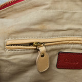 Chloé Red Python Leather Paraty Shoulder Bag