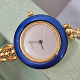 Gucci Gold Tone Bezel Chain 11/12.2 Woman Watch