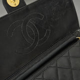 Chanel Quilted Lambskin 24K Gold Single Flap Shoulder Bag