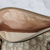 Christian Dior Monogram Trotter Canvas Romantique Boston Handbag