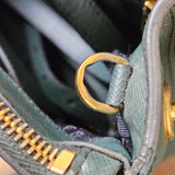 Prada Green Saffiano Leather Galleria Handbag