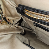 Miu Miu Black Leather City Handbag