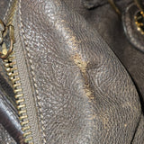 Chloé Brown Leather Paraty Shoulder Handbag