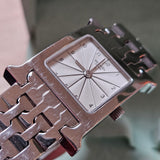 Hermès Silver Tone Heure H Women Watch HH1.210