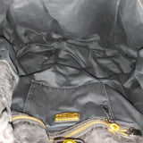Miu Miu Vitello Lux Gathered Hobo Tote Handbag