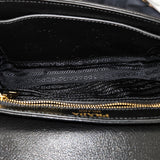 Prada Vitello Daino Studded Flap Crossbody Bag